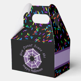 Trendy Halloween Spooky Lila Web Donut Party Geschenkschachtel