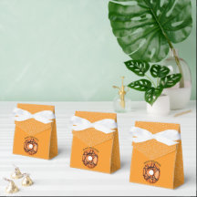 Trendy Halloween Spooky Orange Web Donut