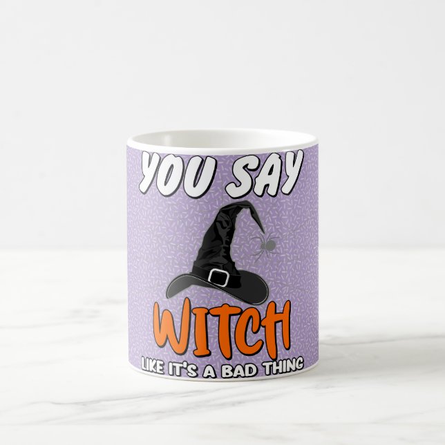 Trendy Halloween Witchy Quote Kaffeetasse (Mittel)