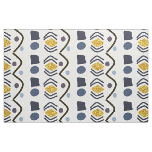 Trendy Hand Drawn Tribal Geometric Muster Stoff
