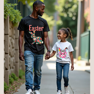 Trendy Happy Ostersonne mit Brille, Bow T-Shirt