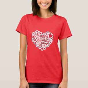 Trendy Happy Valentine's Couple T - Shirt Designs.