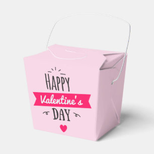 Trendy Happy Valentine's Pink Geschenkschachtel