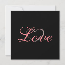 Trendy Heart Gray Calligraphy Liebe Wedding