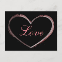 Trendy Heart Gray Calligraphy Liebe Wedding