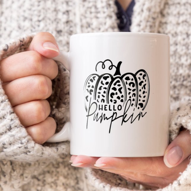 Trendy Hello Pumpkin Kaffeetasse (Hellio Pumpkin Fall Coffee Mug)