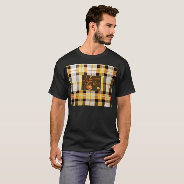 Trendy Herbst Vibes Fun T-Shirt (Vorne ganz)