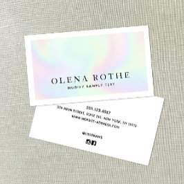 Trendy Holographic Beruflich Calling Card Telefonnummerkarte