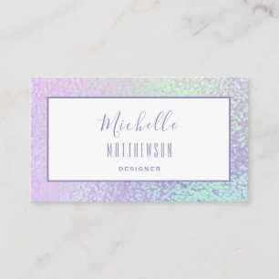 Trendy Holographic Beruflich Chic Visitenkarte