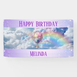 Trendy Holographic Hot Air Ballon Banner