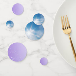 Trendy Holographic Hot Air Ballon Table Confetti Konfetti