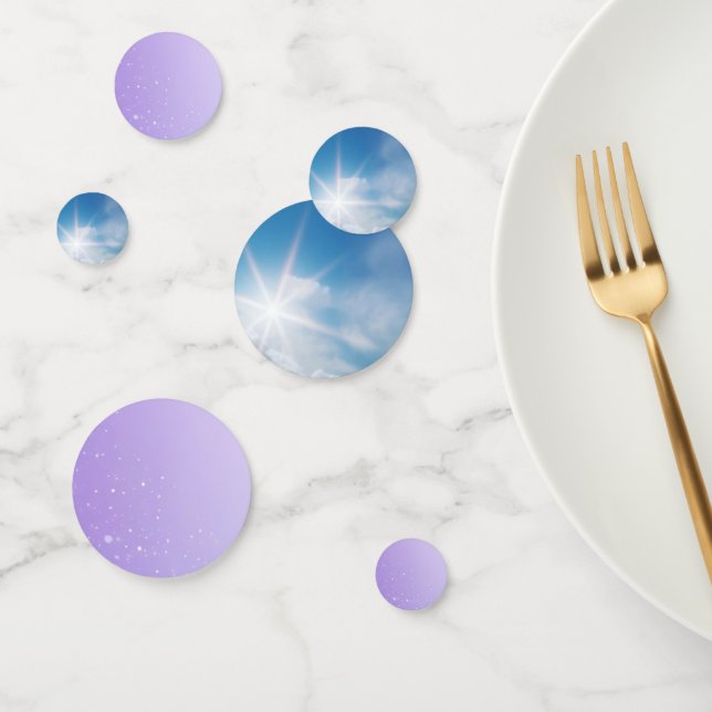 Trendy Holographic Hot Air Ballon Table Confetti Konfetti (Gruppe)