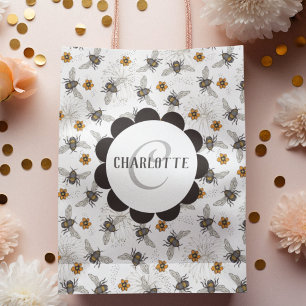 Trendy Honeybee & Blume Mittlere Geschenktüte