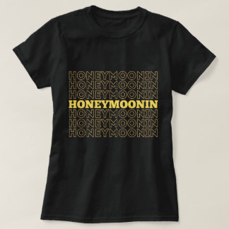 Trendy Hooneymoonin hubby wifey frisch vermählte U T-Shirt
