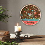 Trendy Hübsch Floral Personalisiert Unique Clock Quadratische Wanduhr<br><div class="desc">Diese motivierend Kunstuhren sind inspirierende, blumengeschmückte, farbenfrohe, trendige und stilvolle, dekorative Uhren, die jedem Raum Kreativität und Positivität verleihen. Ein lustiges und einzigartiges inspirierendes Zitat, um Ihrem Zimmer eine positive Note zu verleihen! Diese einzigartig gestalteten Uhren sind mehr als nur ein Weg, die Zeit zu erzählen - sie dienen als...</div>