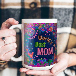 Trendy Hübsch Floral World ist die beste Mama Insp Kaffeetasse