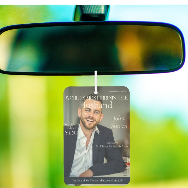 Trendy Husband Magazine Cover Fotos Autolufterfrischer (Trendy Husband Magazine Cover style photos Air Freshener)
