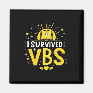 Trendy Ich überlebte Vbs Ferienbibel Schule  Magnet
