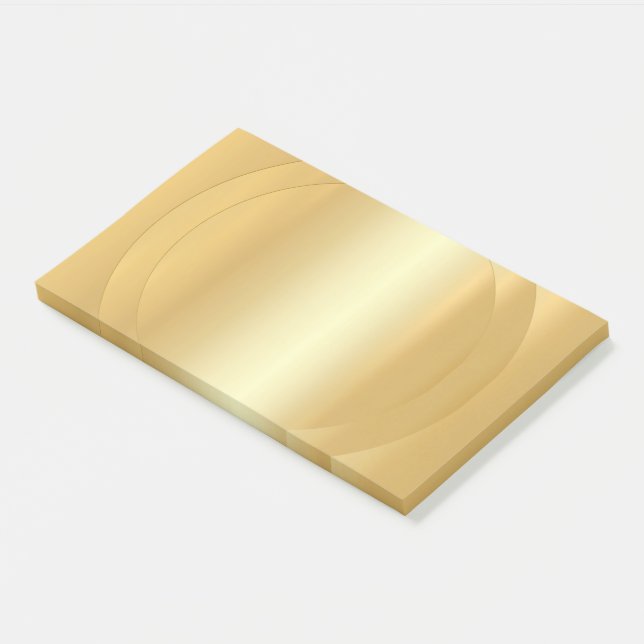 Trendy Imitate Gold Elegante Moderne Blank Templat Post-it Klebezettel (angewinkelt)