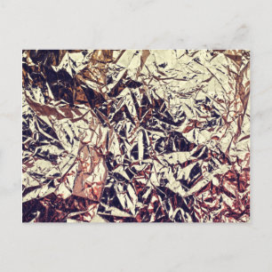Trendy Imitate Gold Leaf Crumbly Foil Postkarte