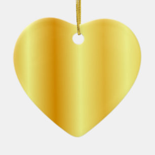 Trendy Imitate Gold Metallic Look Custom Blank Keramik Ornament