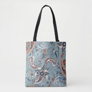 Trendy Indian Paisley: nahtloser Hintergrund.