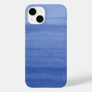 Trendy Indigo Blue Ombre Wasserfarbmuster Case-Mate iPhone 14 Hülle