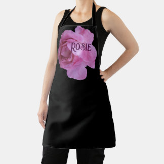 Trendy individualisierter Name Rosie pink Rosa Ros Schürze