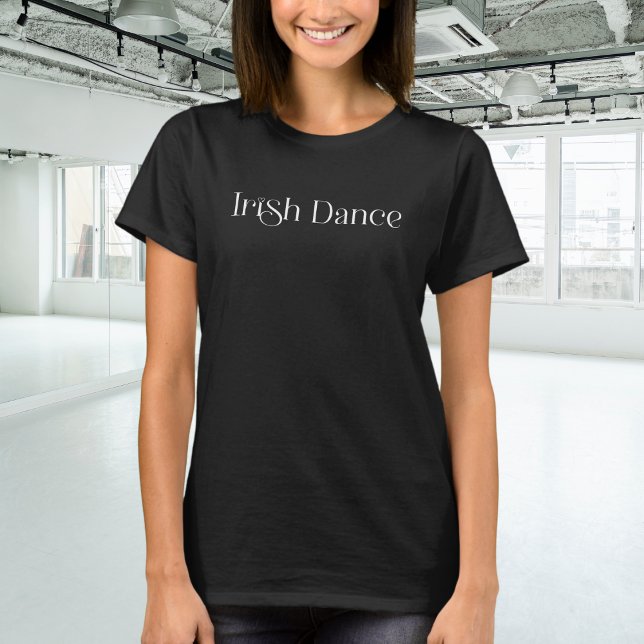 Trendy Irish Dance Typografy in White T-Shirt (Von Creator hochgeladen)
