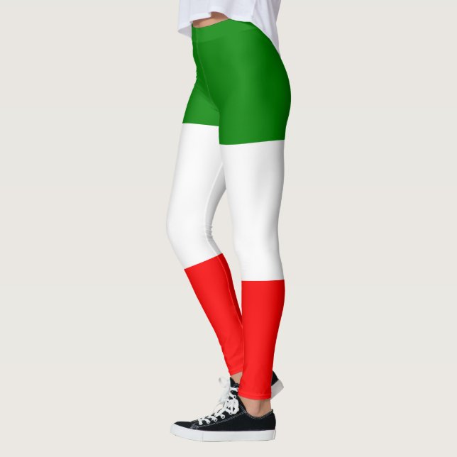 Trendy Italian Flag Workout Leggings (Links)