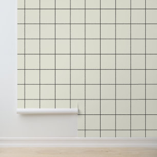 Trendy Ivory White 6" Grid Tapete