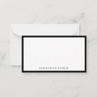 Trendy kalligraphisch typed Elegant Simple Black