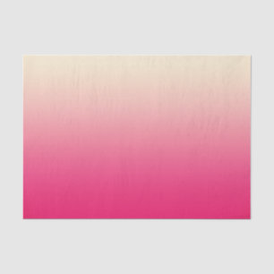 Trendy korallenrotes Rosa zu Vintager weißer Ombre Seidenpapier