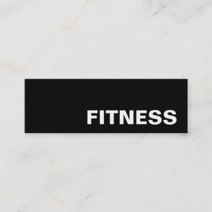 Trendy kreative schwarze Fitness-Sport-Visitenkart Mini Visitenkarte