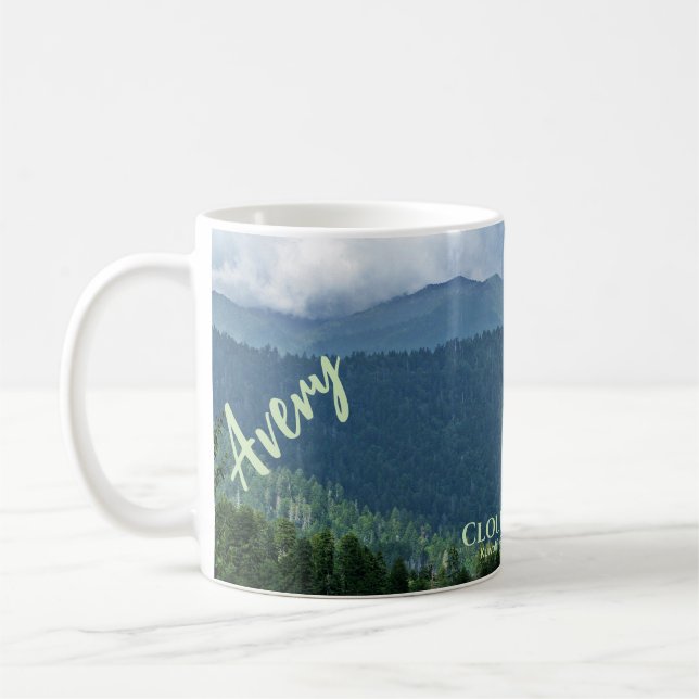 Trendy Kuwohi Great Smoky Mountain Foto aktualisie Kaffeetasse (Links)