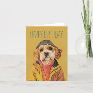 Trendy Labradoodle Karte