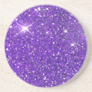 Trendy Lavender Lila Sparkling Glitzer Glitz Getränkeuntersetzer