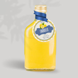 Trendy Lemons Homemade Limoncello Flasche Tag Geschenkanhänger