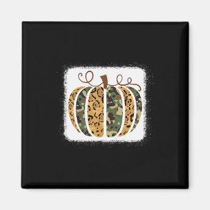 Trendy Leopard Camouflage Pumpkin Animal Print Che Magnet