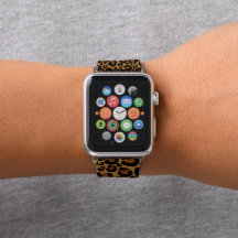 Trendy Leopard Personalisiert Apple Band