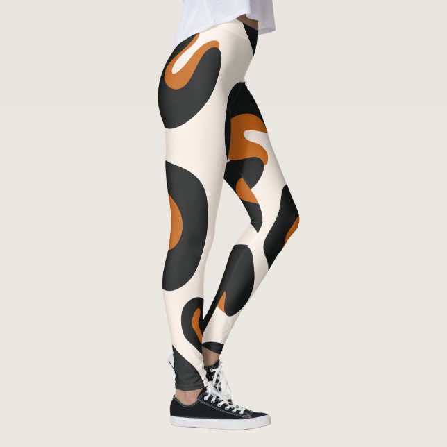Trendy Leopard Print Leggings - Komfortable und be (Rechts)