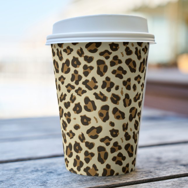 Trendy Leopard Print Pappbecher (Von Creator hochgeladen)
