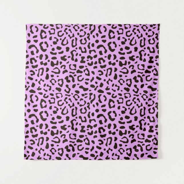 Trendy leopard Printkunst Wandteppich (Vorderseite)