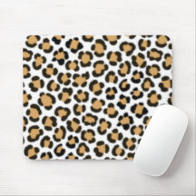 Trendy Leopard simuliertes Pelzeffektmuster