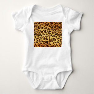 Trendy Leopard: Skin Design Pattern. Baby Strampler
