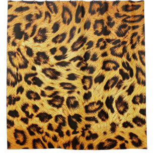 Trendy Leopard: Skin Design Pattern. Duschvorhang