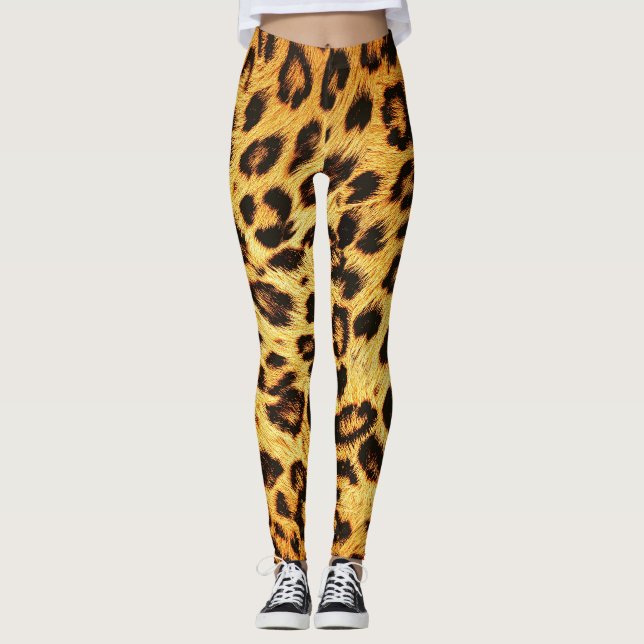 Trendy Leopard: Skin Design Pattern. Leggings (Vorderseite)