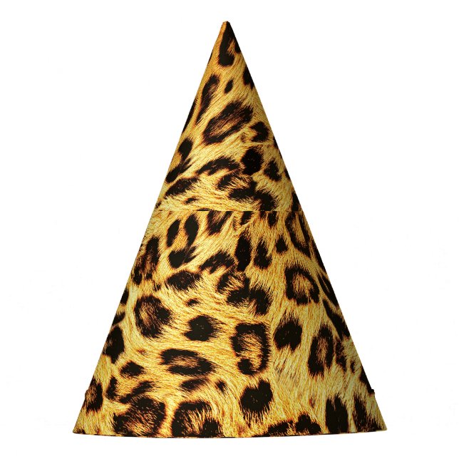 Trendy Leopard: Skin Design Pattern. Partyhütchen (Vorderseite)