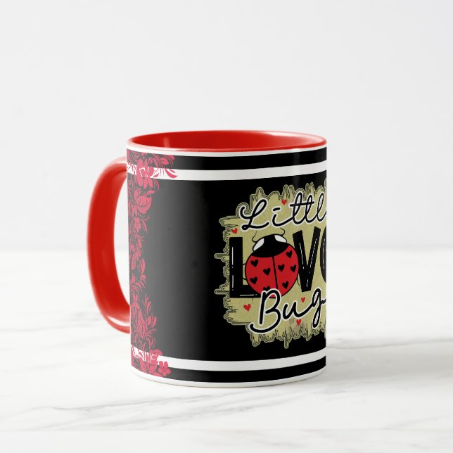 Trendy Liebe Bug Valentinstag Tasse (Vorderseite Links)