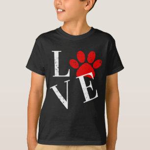 TRENDY LIEBE DOG PAW T - SHIRT